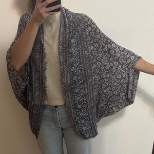 Floral Patterned cocoon, scarf Shawl wrap